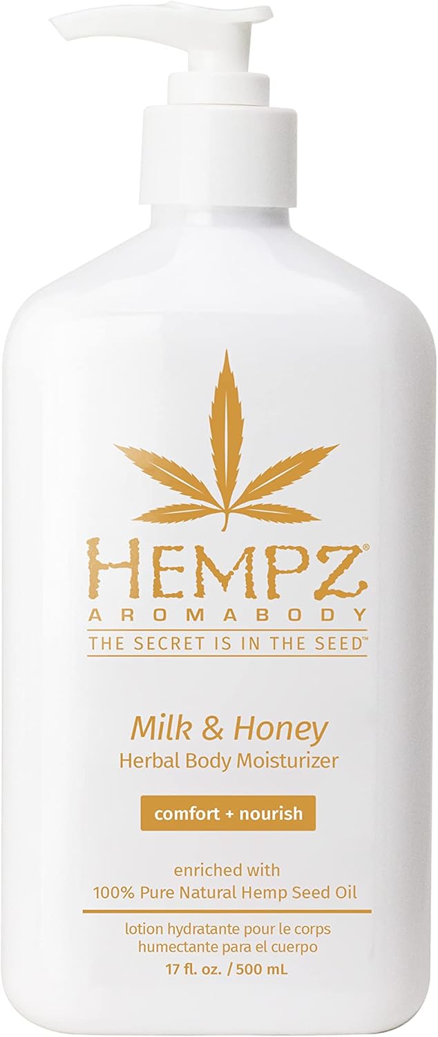 Hempz Milk & Honey Herbal Body Moisturiser with Jojoba Seed, Cocoa