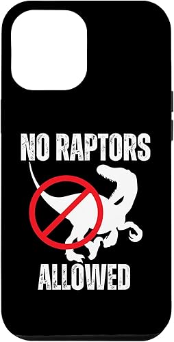 Miniatura 10 de iPhone 15 No Raptors Allowed Funny Neighborhood Dino Design Case