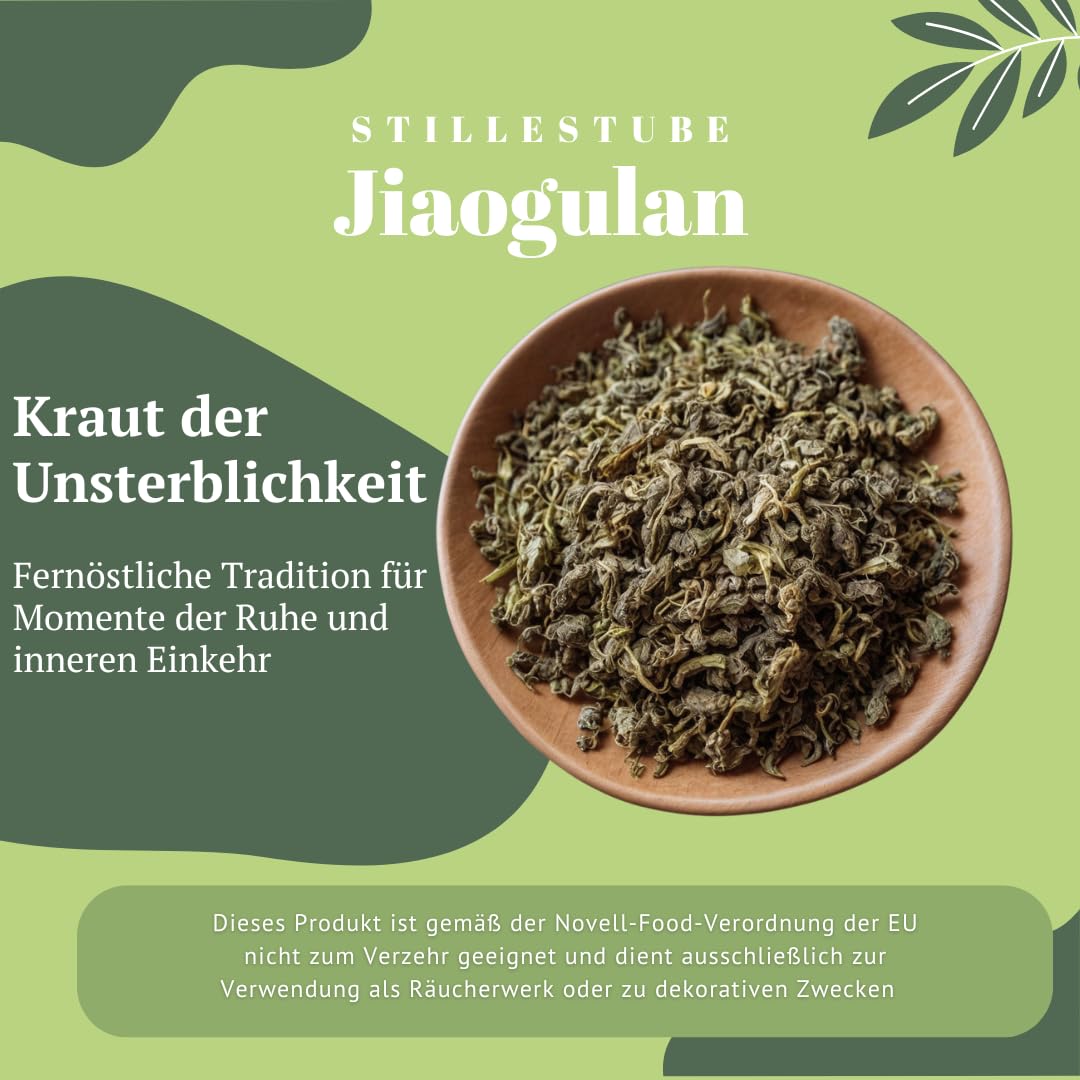 JIAOGULAN, 100 g, foglie senza steli, naturale e non trattata, qualità premium