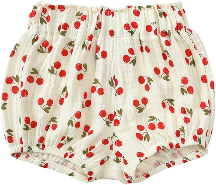 MYGBCPJS Baby Girls Boys 3 Pack Cotton Linen Blend Cute Bloomer Shorts Loose Harem Shorts - Image 4