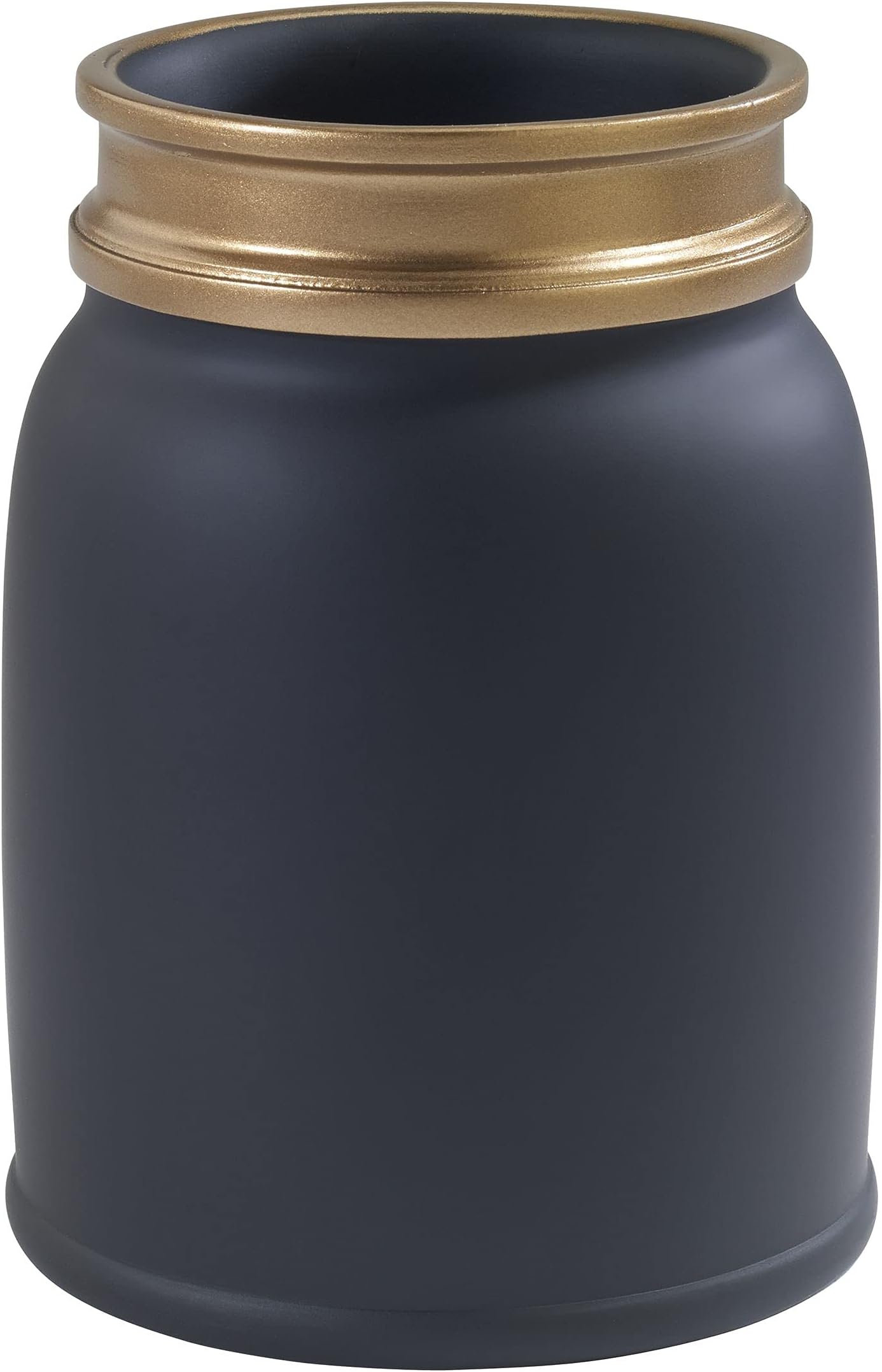 Avanti Linens - Tumbler, Guest Bathroom Essentials, Modern Home Decor (Memphis Collection, Black)