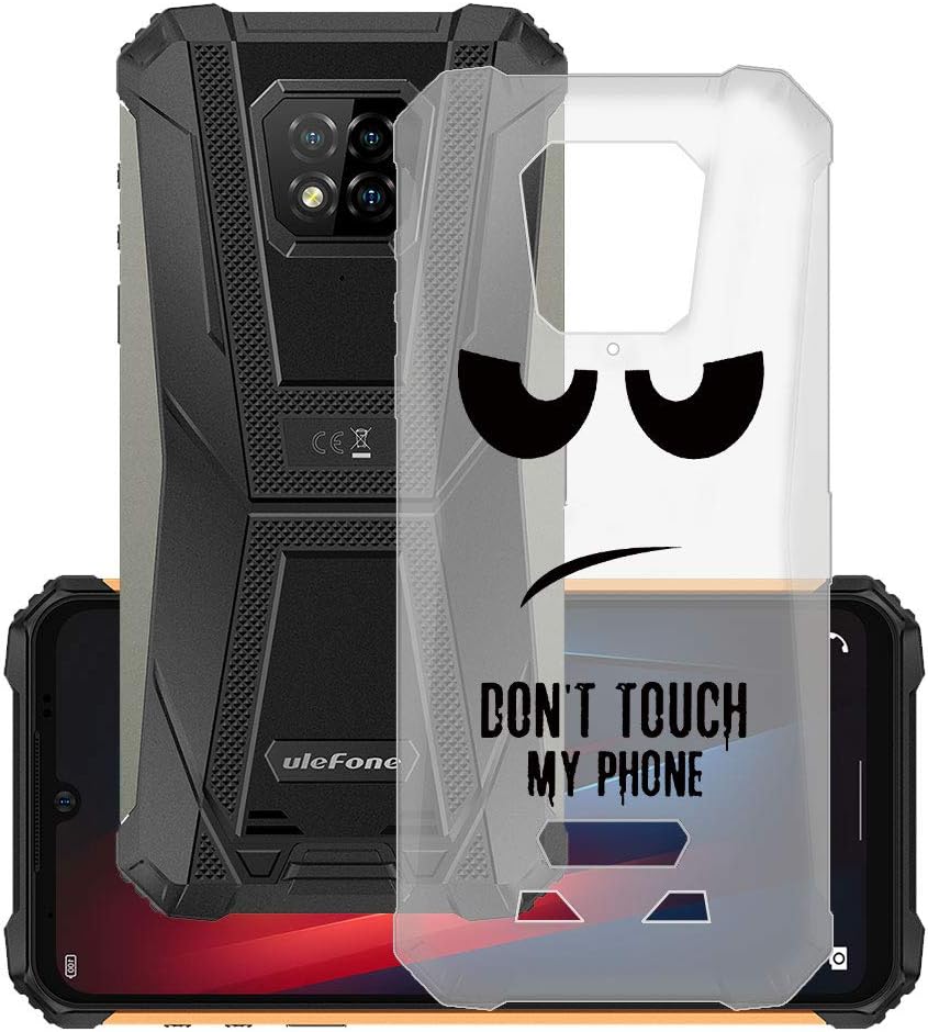 Phone Case for Ulefone Armor 8 Pro (6.10 Inch), KJYF Shockproof Shell Bumper for Ulefone Armor 8 Pro, Anti-Scratch Clear Back Cover [Thin Slim X Anti-Yellowing] - Do not Touch me