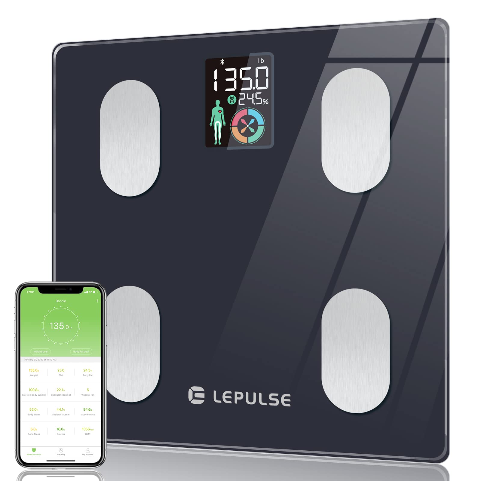 Buy Scales for Body Weight and , Lepulse Smart Scales Digital Weight
