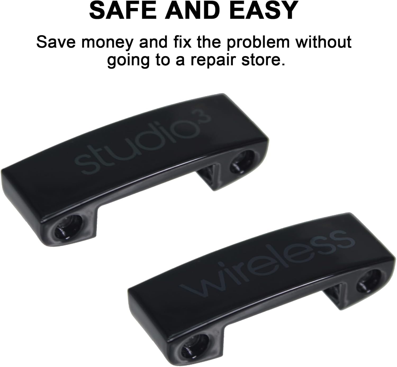 Studio 3 Replacement Headband & Hinge Replacement for Beats Studio3 Headphone,Durable Parts Accessories Repair Kit Set(Matte Black) - Image 7