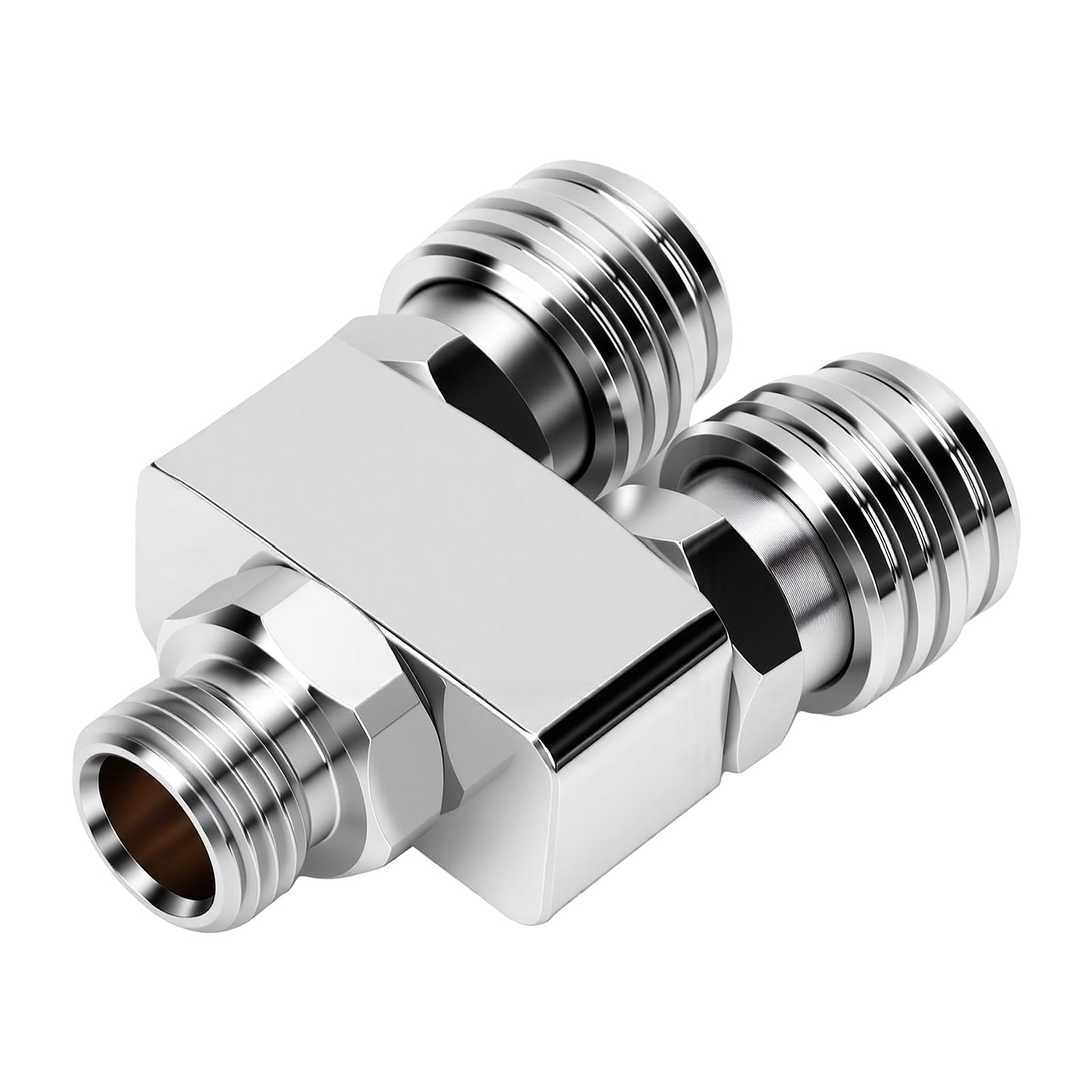 Scuba LP Hose Splitter, Low Pressure Brass Adapter | Costruzione in ottone, nominale 200 psi, filettatura standard 9/16-18 UNF, collegamento a doppio tubo