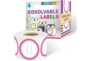 Dissolvable Canning Labels for Jars, Removable Jam Homemade Canning Jar Stickers
