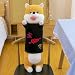 60CM-120CM Kreatywna śliczna pluszowa zabawka Husky Lalka śliczna stojąca poduszka dla psa poduszka do spania -brązowa, 60cm *