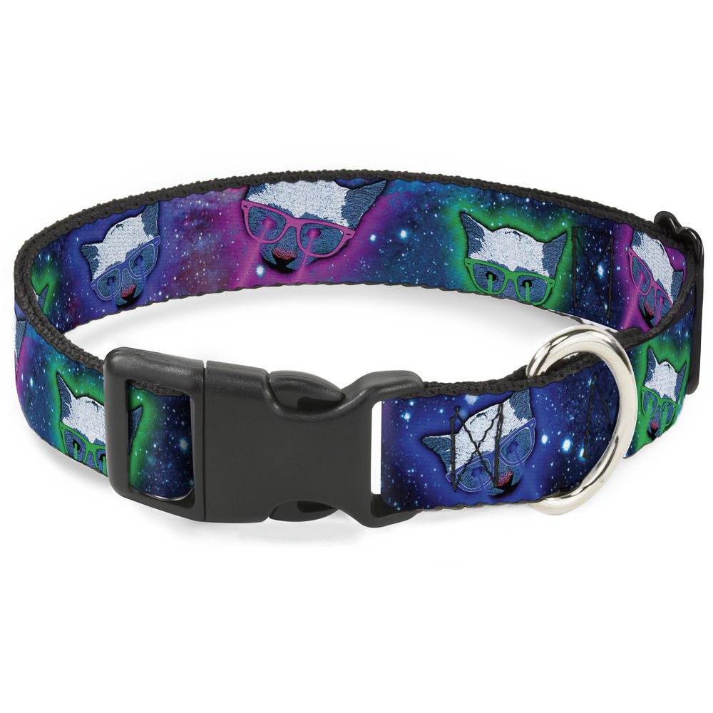 Pince à collier chat astronaute solide Buckle Down pour éviter les ouvertures