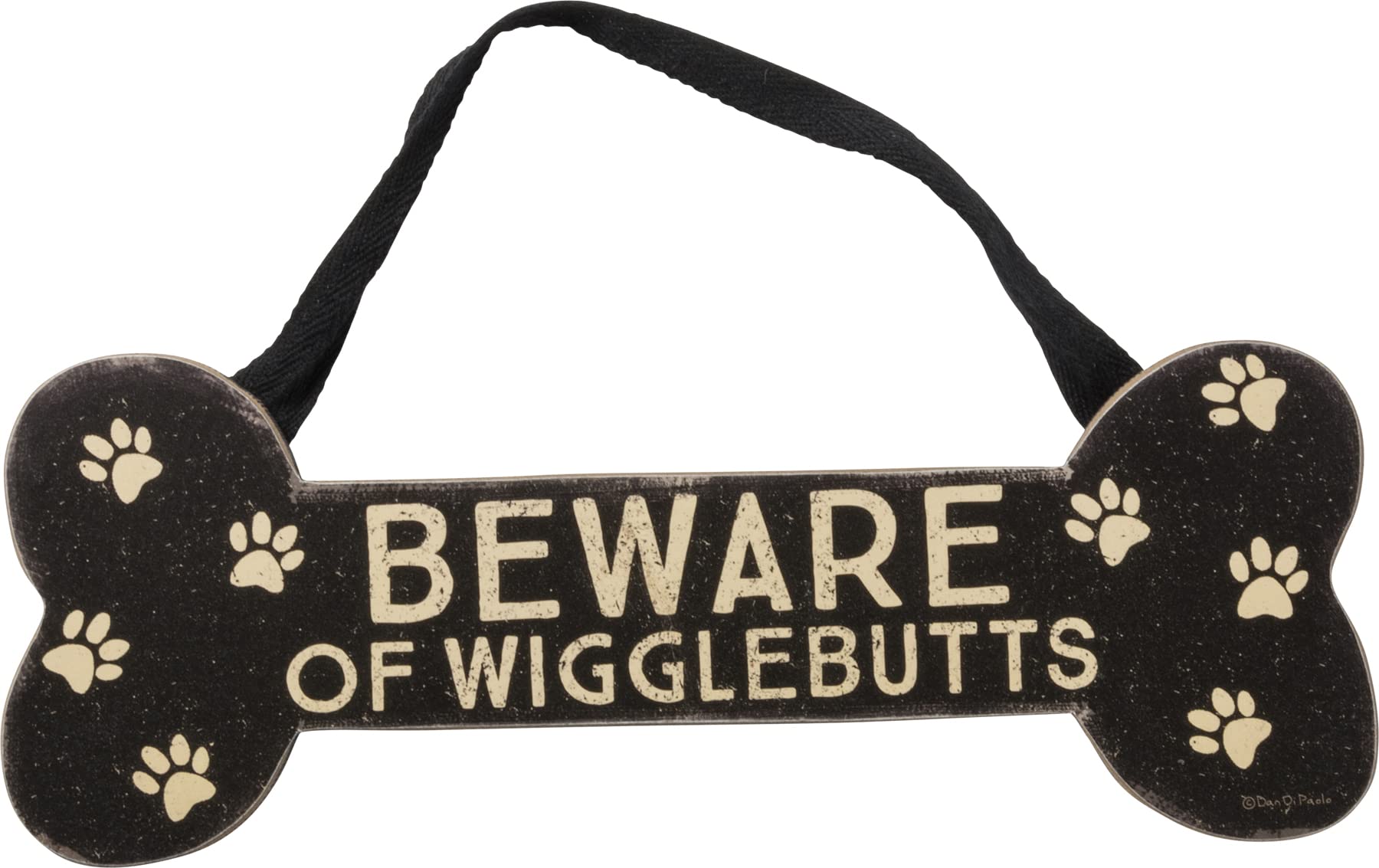 Panneau en bois Wigglebutts célébrant l'amour de nos animaux