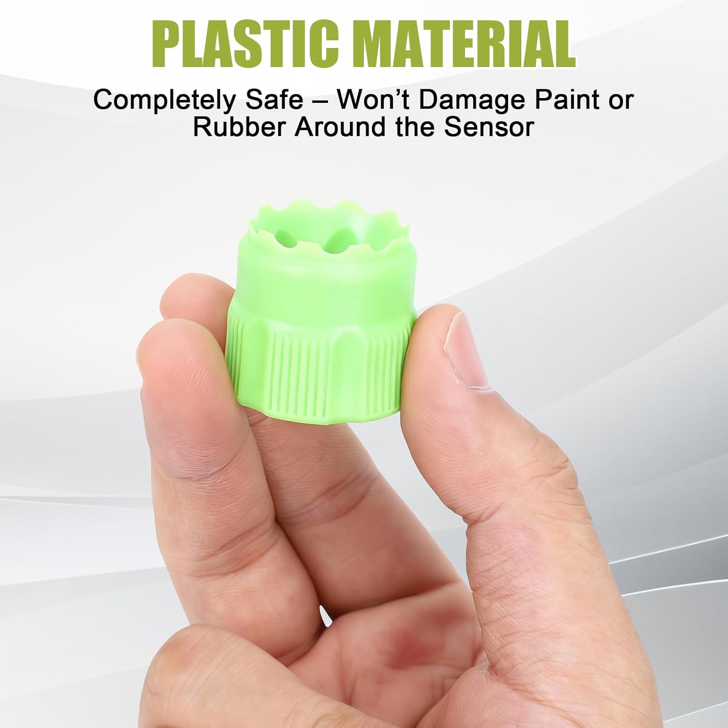 Car Sensor Film Hole Cutter 16-25mm Plastic Parking Sensor Circle Cutting Template with Tweezers, Precise Car Wrap Tools, Wrap Film Tool Kit, Edge Wrap Cutting Template Tool (Green)