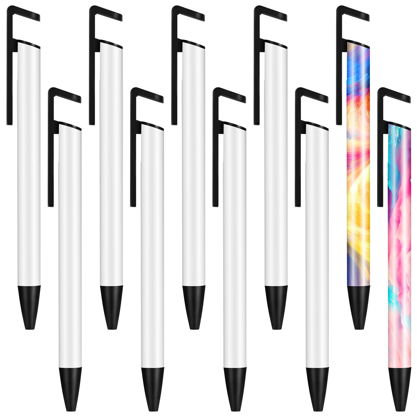 Sublimation Gel Pen with Shrink Wrap Sleeves - 10 Pcs