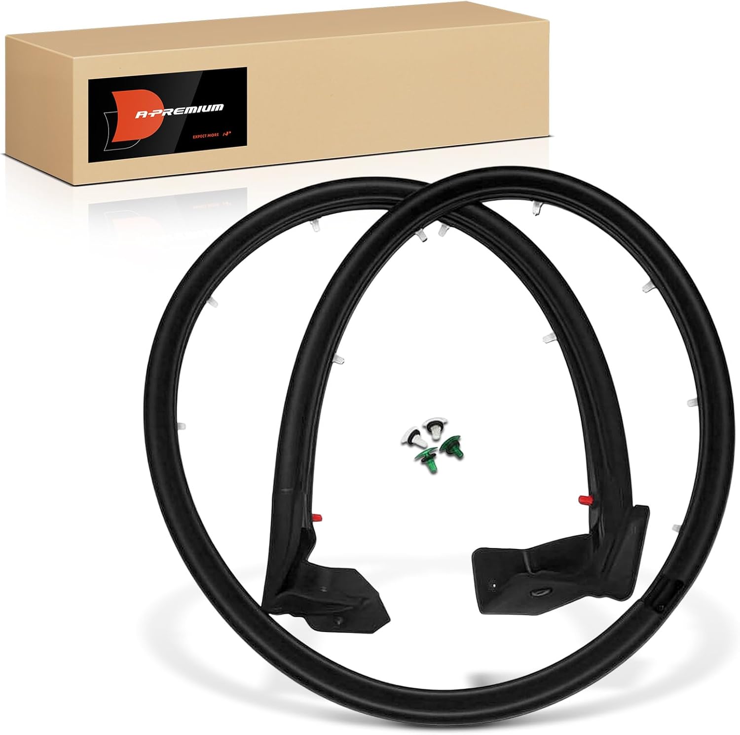 A-Premium Right Half Door Car Door Weather Stripping Seal Strip Compatible with Jeep TJ Series Wrangler 1997-2006