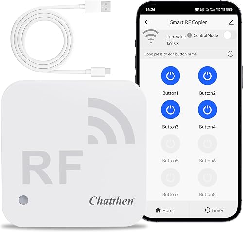 Smart WiFi 433-MHz-Funkfernbedienung (Rollo/Garage/RF-Licht)