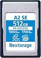 Nextorage 512GB A2 SE メモリーカード タイプA CFexpress™ 4.0 Type Aメモリーカード「NX-A2SEシリーズ」および