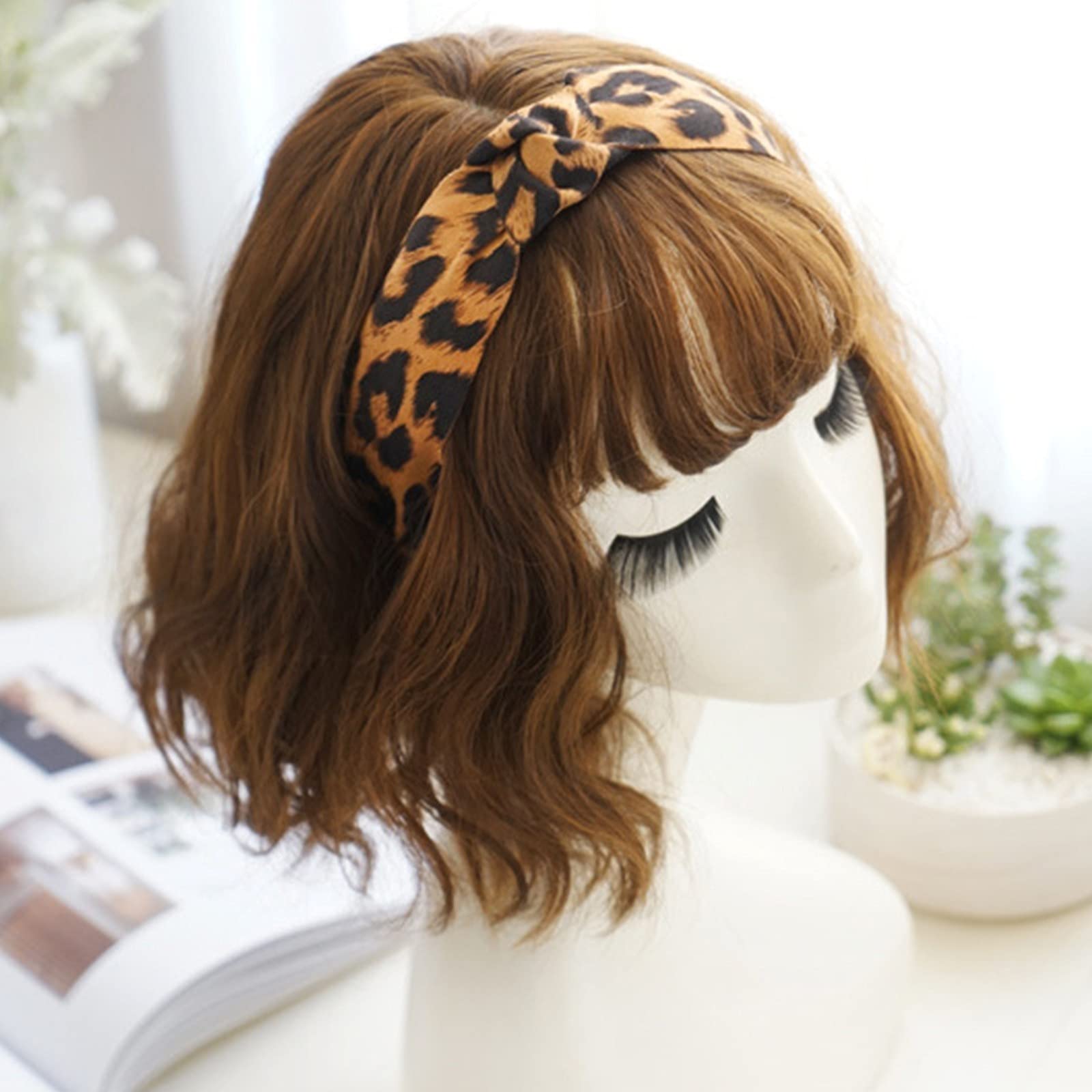Fascia per capelli annodata con stampa leopardata Fascia per capelli annodata con stampa leopardata