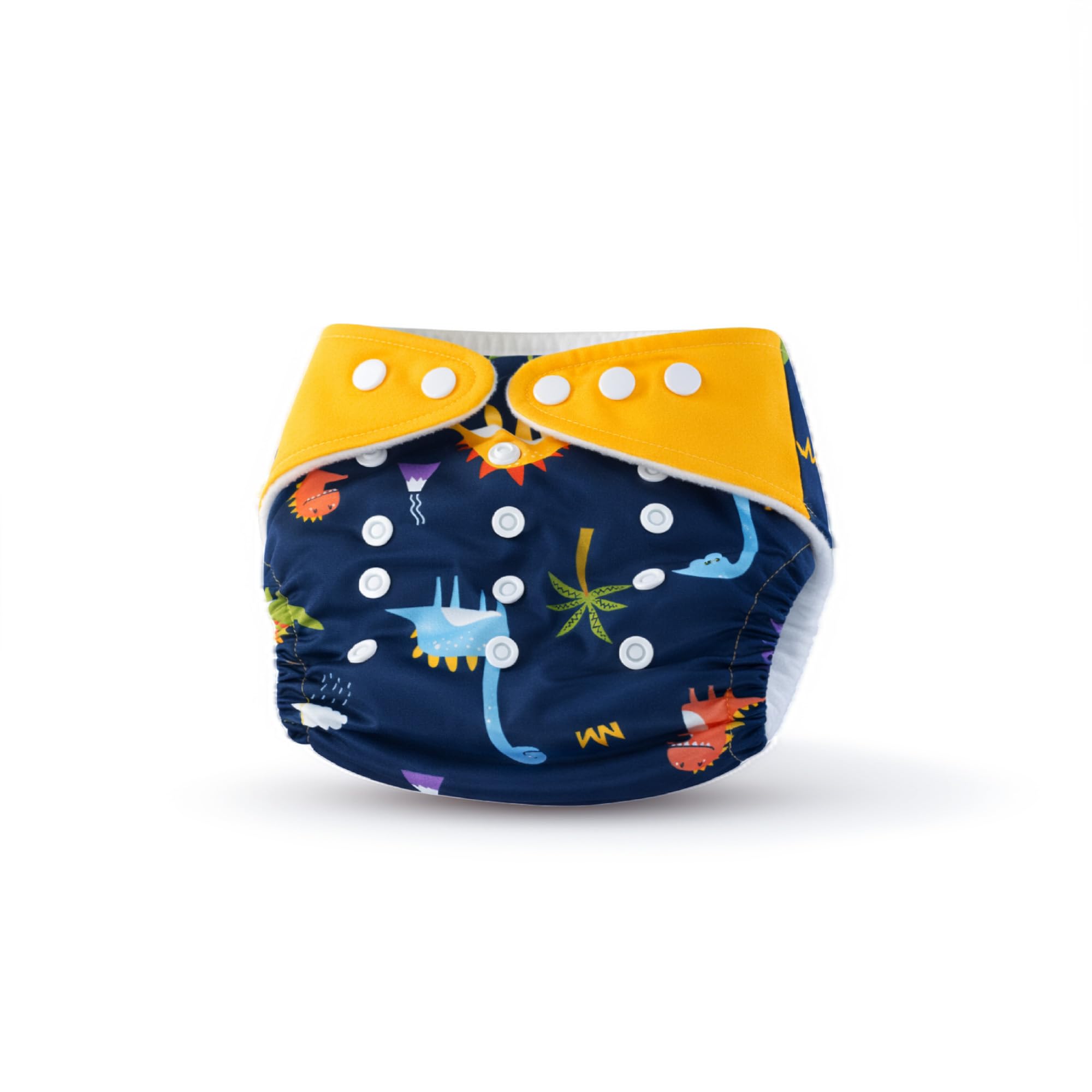 Reusable Cloth Diaper for Babies | Dinosaur Adventure Print | 6-Layer Ultra Absorbent Insert | Leakproof Pocket Diaper | Adjustable 3M–3Y | Washable Eco-Friendly | Pack of 1-image-28