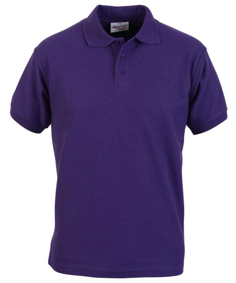 Absolute Apparel Men's Purple Precision Polo Shirt - 7XL