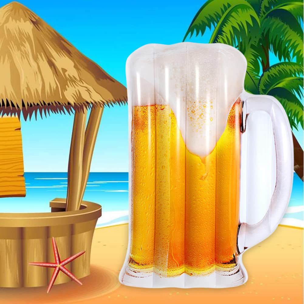Birra Gonfiabile Boccale Piscina per Adulti, Piscina Portatile Mat Forniture per Feste E Bomboniere, Regali, Floaties, Lettino