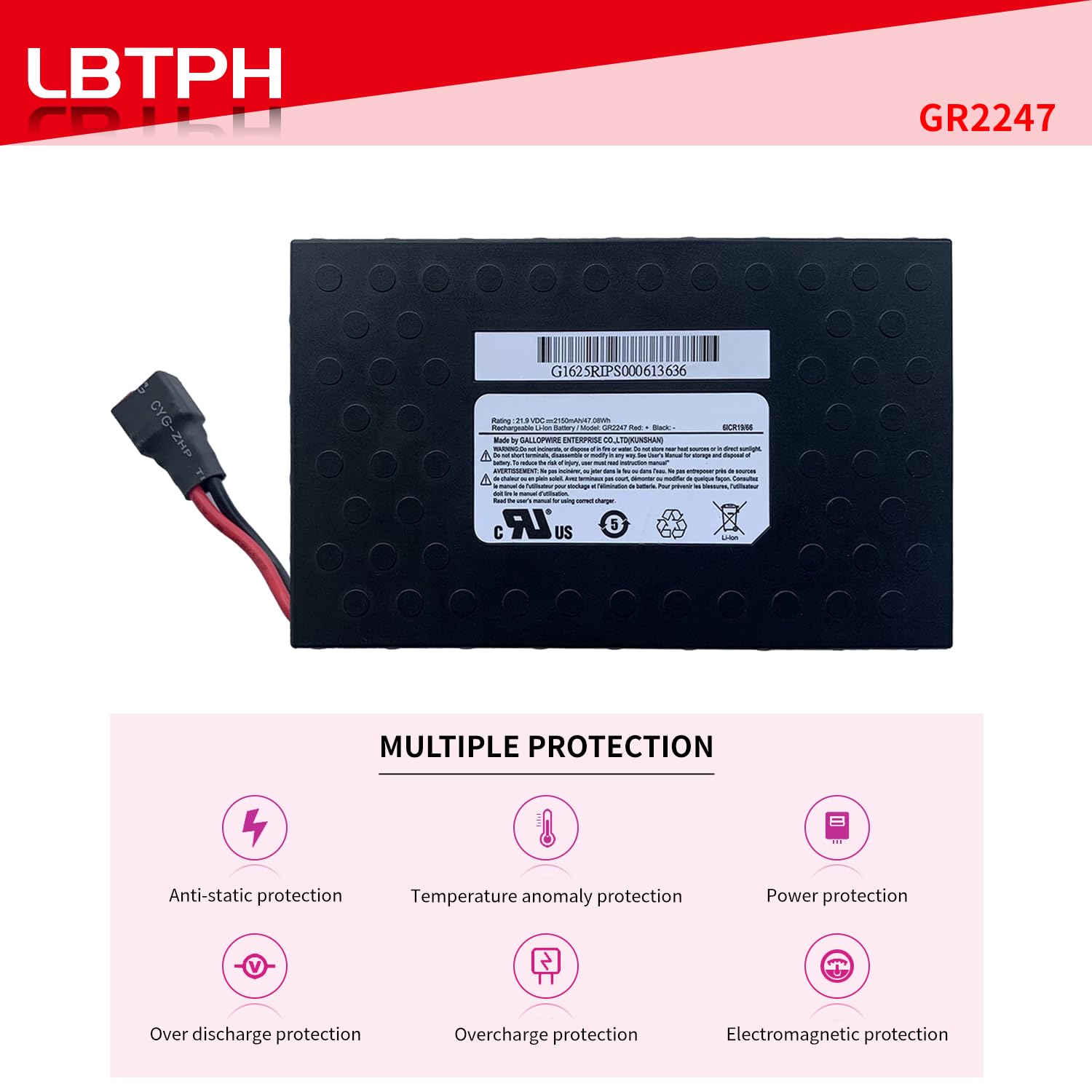 Rechargeable Battery For Razor RipStik Scooter – 21.9V 2150mAh, Long-Lasting & Safe