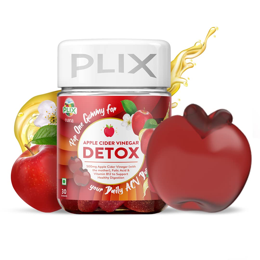 PLIX Apple Cider Vinegar Weight Control Gummies 30 ACV Gummies Pack