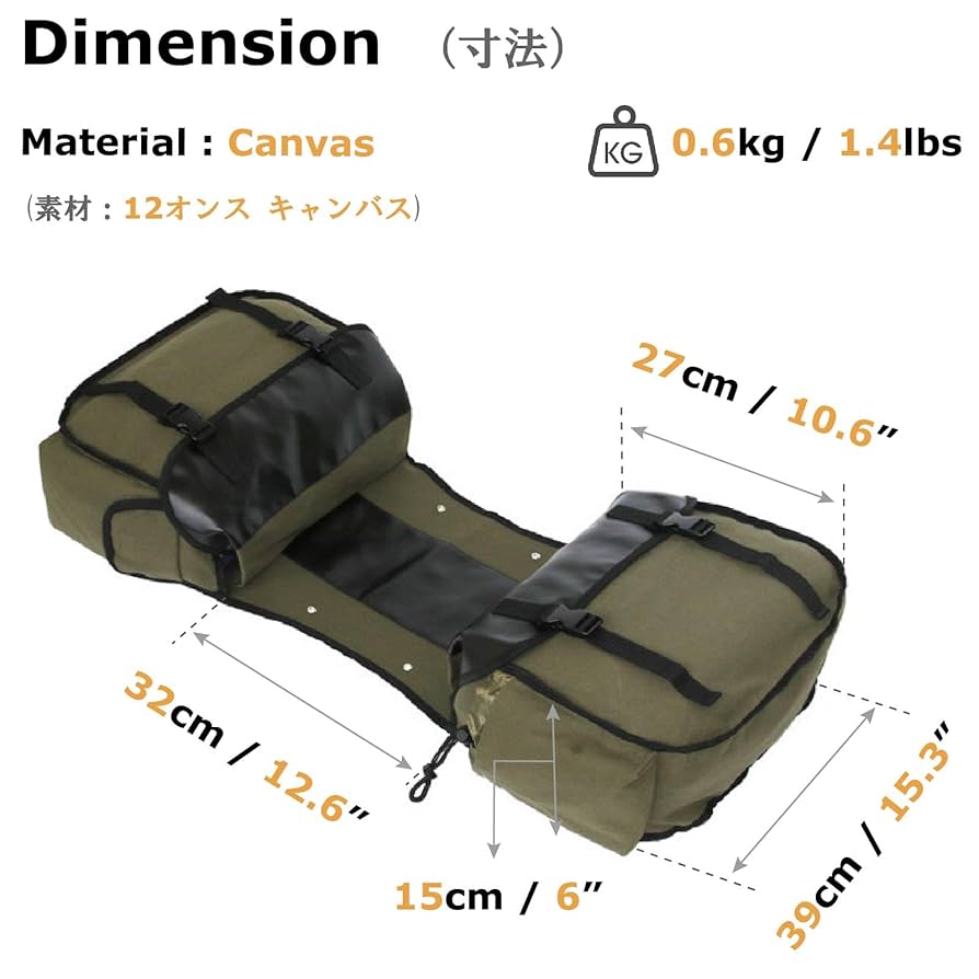 Amazon.co.jp: YAPJEB 自転車 リアバッグ パニアバッグ サイド