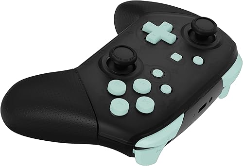 Miniatura 9 de eXtremeRate Reparación cian ABXY D-pad ZR ZL L R Teclas para Nintendo Switch Pro Controller, kit completo de botones de repuesto DIY con