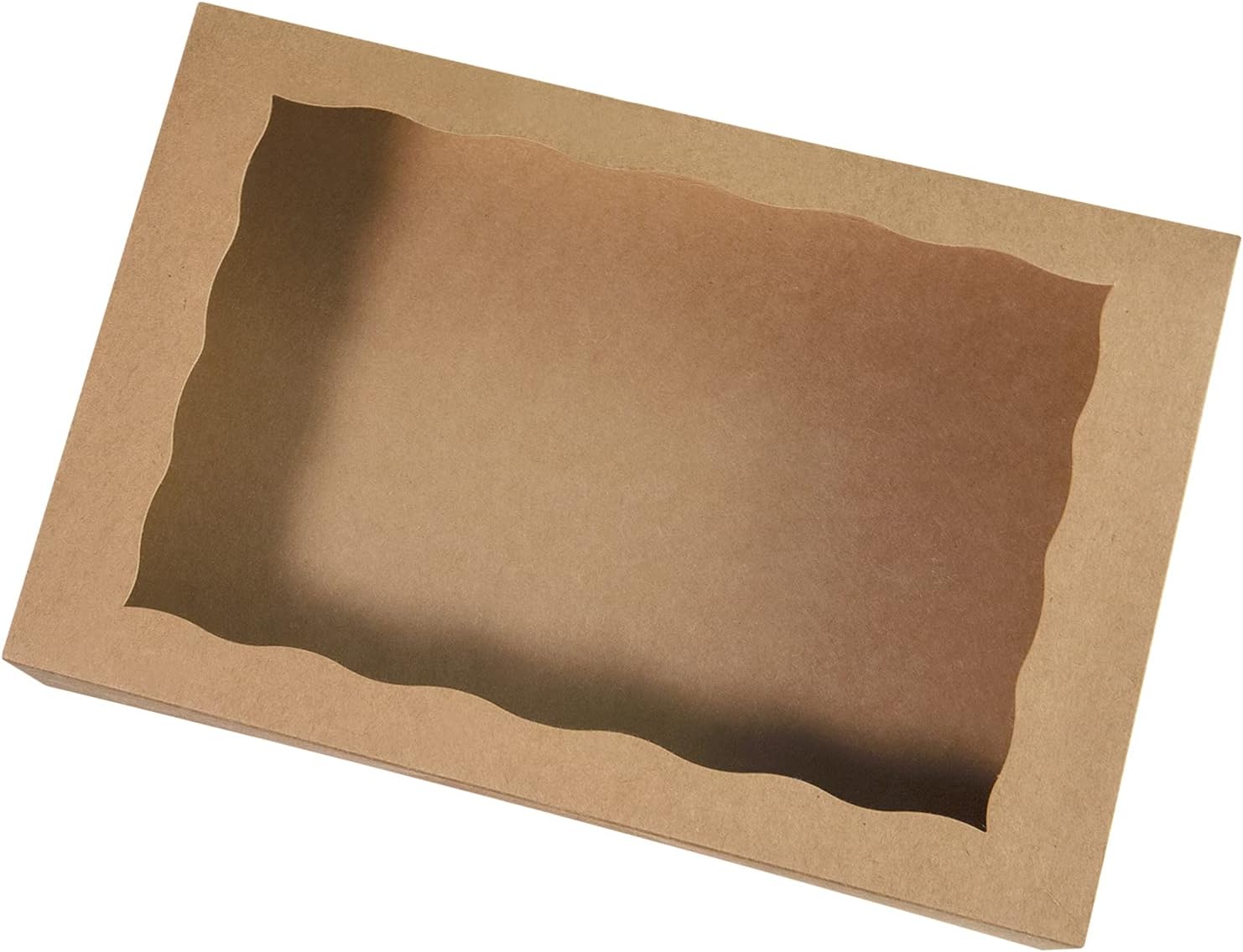 ONE MORE 15-Pack Brown Pastry Box12x8x2.5inch,Large Bakery Cookie Box for Donuts,Muffins with Window Lid - Auto-Pop up Paper Box Doughnut Cardboard Chocolate Strawberries Treat Boxes,Pack of 15 - Image 7