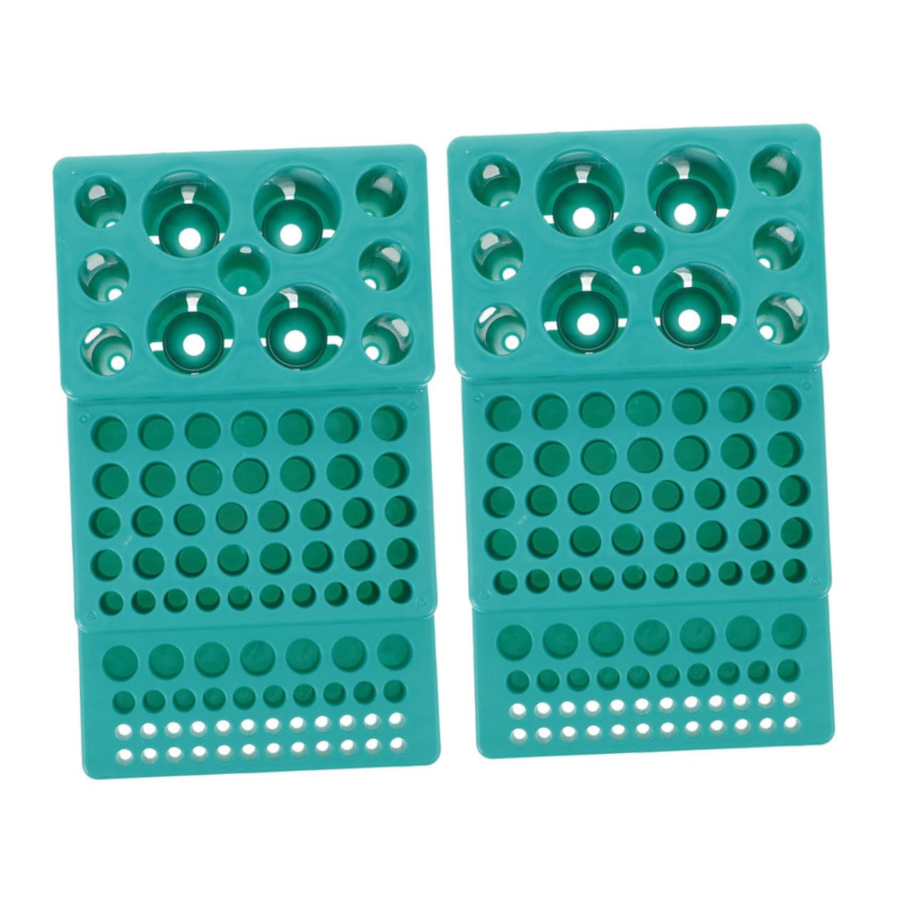 CHILDWEET Plastic Rack Tube Holder Wide Compatibility 4-28mm Diameter Stable Trapezoidal Base Easy to Use for Lab Work