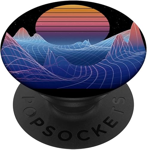 Vaporwave Synthwave Retrowave 80s 90s Style Retro PopSockets PopSockets PopGrip intercambiable