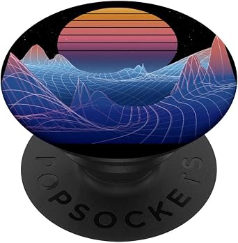 Vaporwave Synthwave Retrowave 80s 90s Style Retro Vintage PopSockets Swappable PopGrip