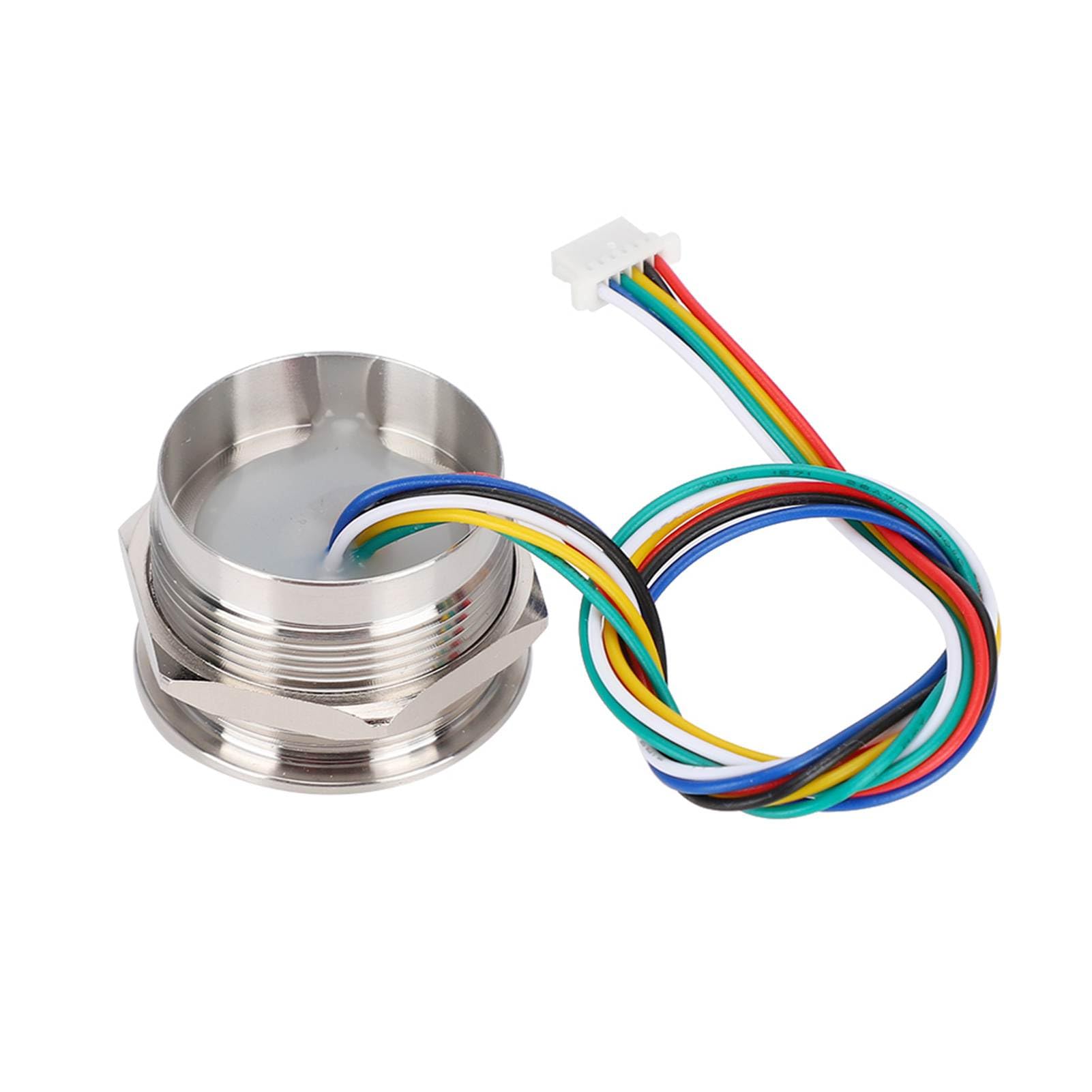Tissting Lettore Impronte Digitali, Sensore Capacitivo Circolare R503 con Chip Integrato 192x192 Pixel, 2 Colori, Sistema Controllo Accessi per Casa Ufficio Aziende