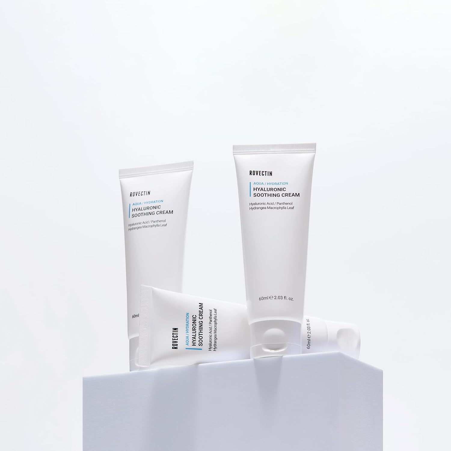 ROVECTIN Aqua Hyaluronic Soothing Cream - Skin Barrier Repair with Ceramide, Hyaluronic Acid, Niacinamide | Intense Hydrating Cream | Fragrance Free, Vegan, Korean Skincare (2.03 fl oz) - Image 5