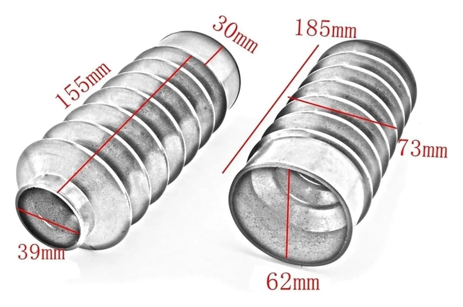 Motorrad-Gabelschutz, 39 mm vorne unten, Gabelabdeckung, Gamasche, Stoßdämpfer, 23330050 | For Harley Davidson Sportster, 1200, 48, Dyna FXD, universell passend, for XL883, RH975