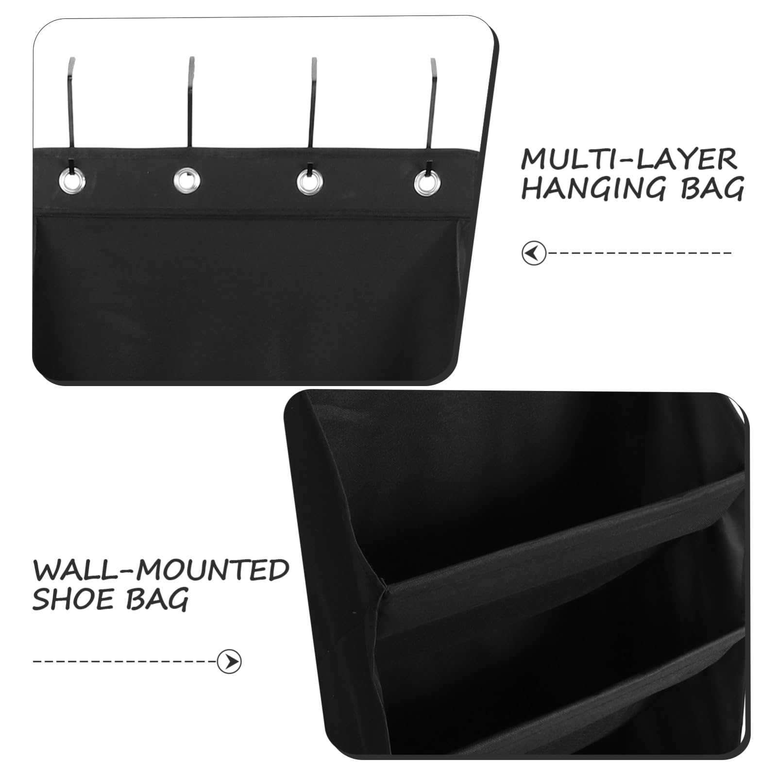 Hängender Schuhbeutel Organizer und Multi Taschen mit Reißfestem Material aus Supatex Stoff zur Platzsparenden Aufbewahrung für Küche und Schlafzimmer