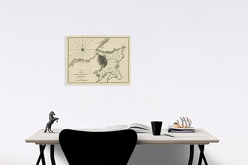 Miniatura 3 de Historic Map  Plan of The City and Harbour of Havanna, 1794, Sayer & Bennett, Vintage Wall Art  44in x 33in