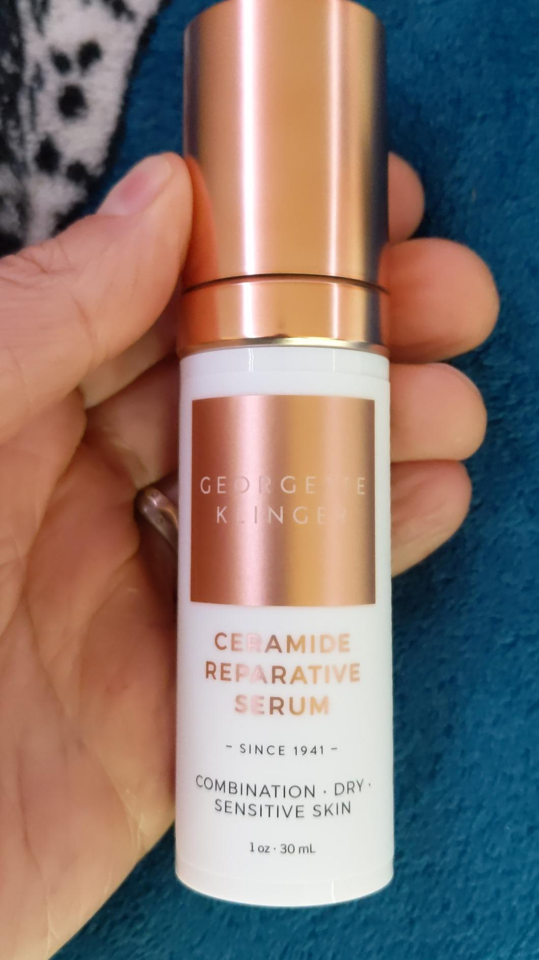 Georgette Klinger Ceramide Reparative Serum - Repairs and Rebuilds Protective Skin Barrier, Long-Lasting Hydration, Minimizes Pores, and Fragrance-Free Plant-Derived Plumping Face Treatment - 1 oz by Georgette Klinger