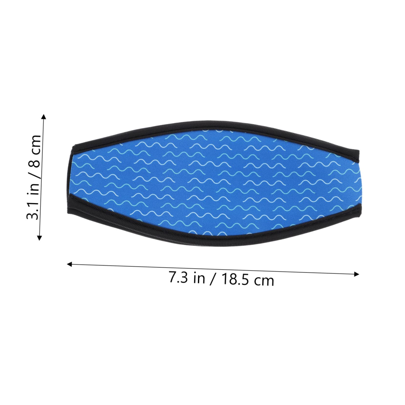 HANABASS Professional Neoprene Diving Mask Strap Cover Lightweight Decorative Hair Strap for Swimming Goggles Comfortable Stylish Accessory for Men Women