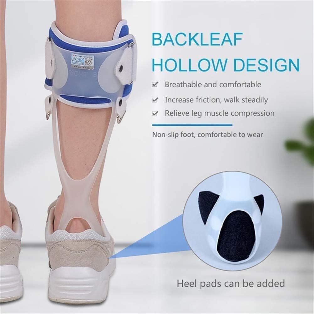 sdneNest Ortesis de pie de tobillo, soporte de pie ajustable, estabilizador para caída flácida del pie y movimiento de dorsiflexión, color único M