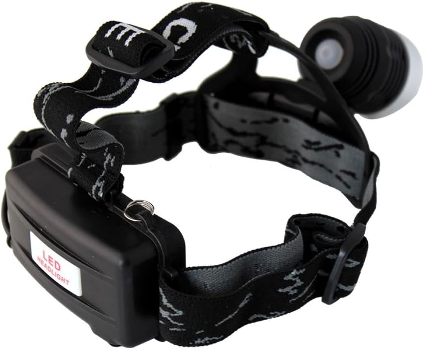 Electronic4sale 1800 Lumens Cree XML T6 LED Headlamp Rechargeable Headlight for Cycling Camping Fishing