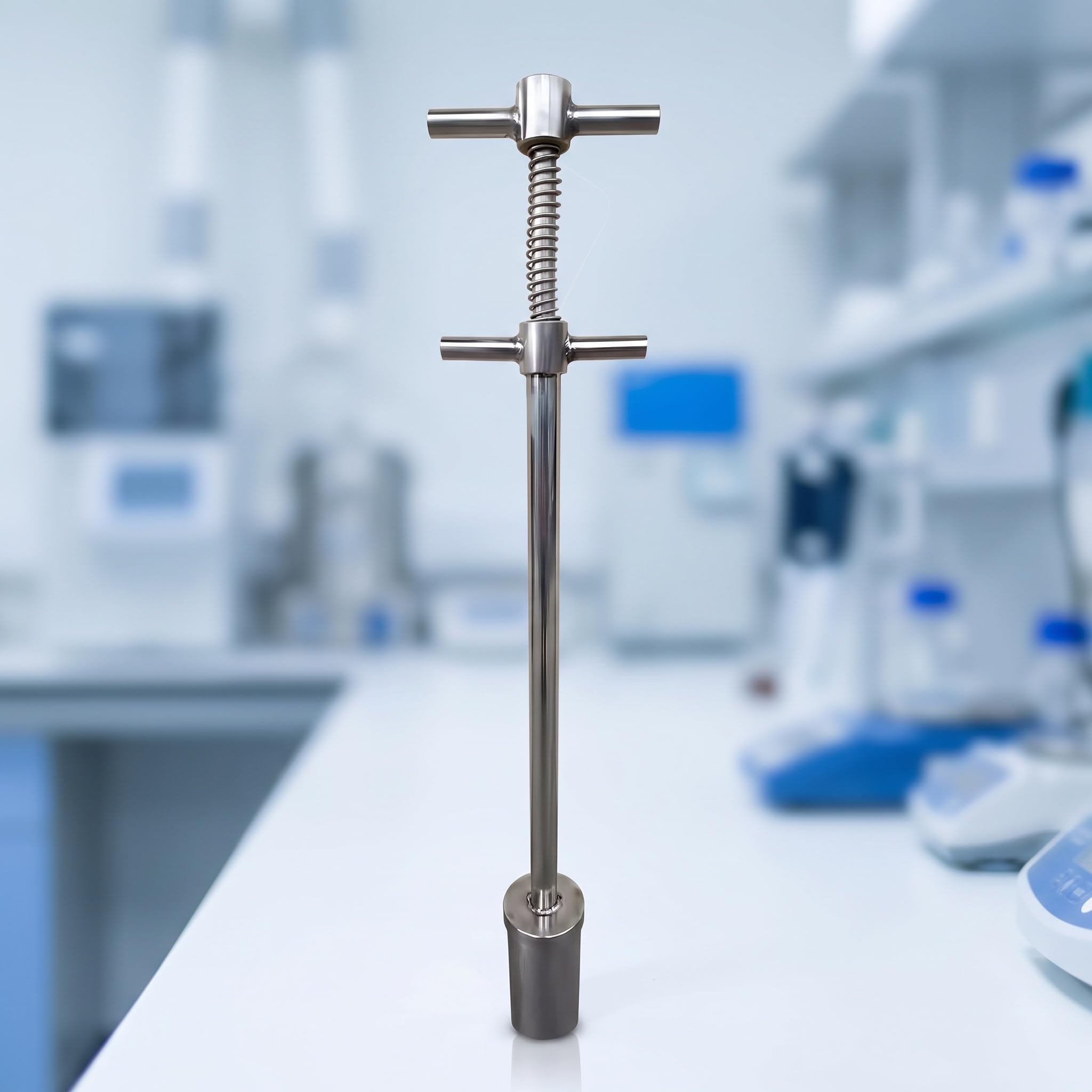 Set di tazze per campionamento in acciaio inox, mestolo liquido viscoso per laboratorio, fabbrica e raccolta dell'acqua di condotte - Kit di campionamento industriale facile da usare, portatile e