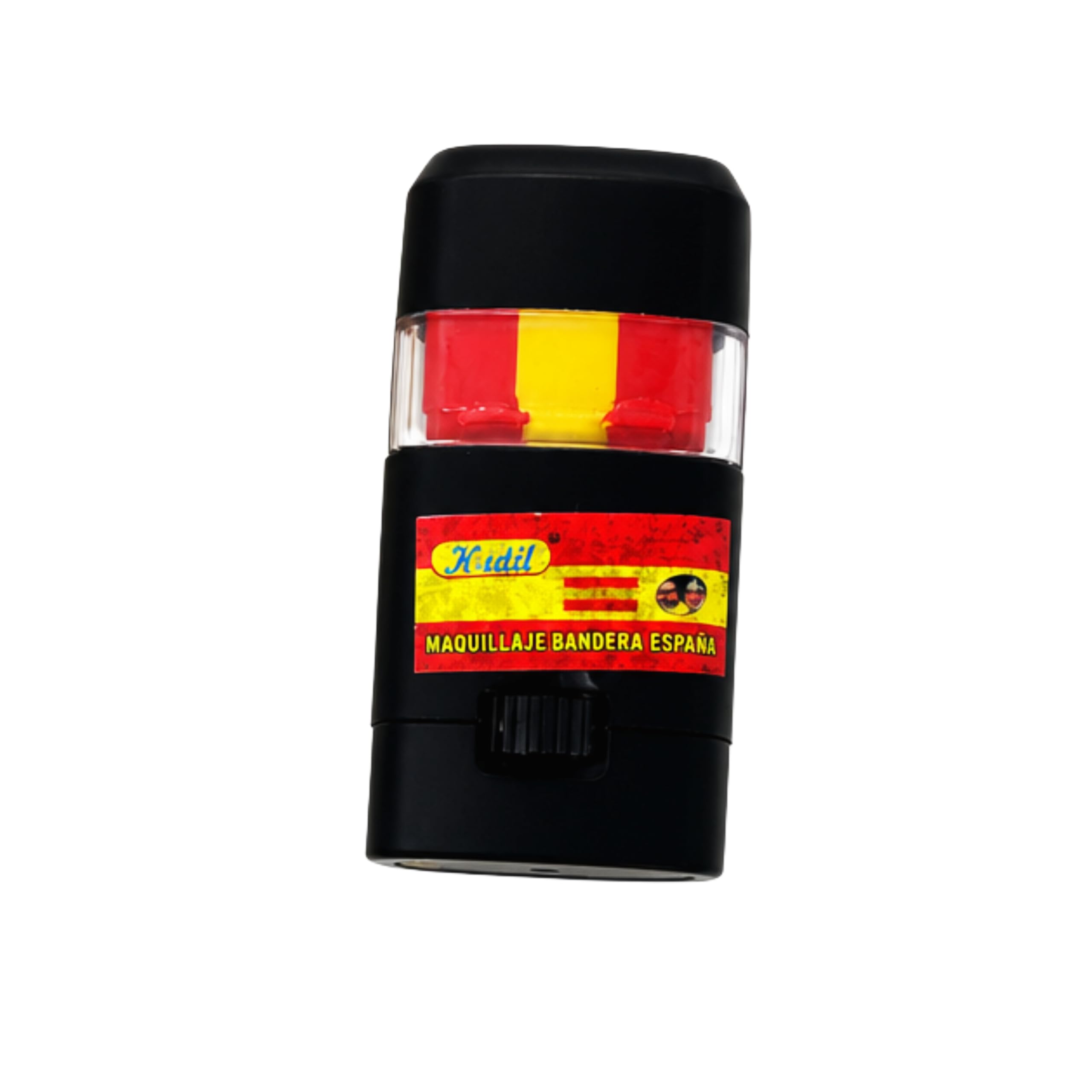 Kit Aficionado España con Bandera con Mangas y Pintacaras | Capa Bandera Española Grande + Maquillaje Bandera de España | Ideal para Fútbol, Peñas, Fan Zones y Eventos