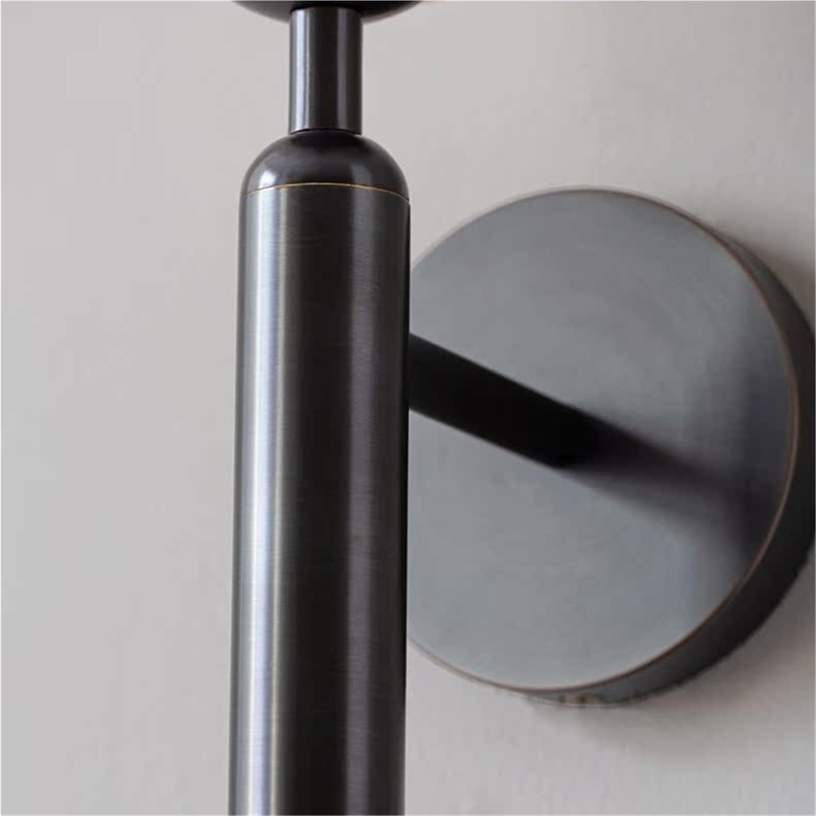 Lámpara de Pared de mármol con Forma de Flor for baño y balcón(Negro)