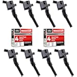Ignition Coils DG508 and Motorcraft OEM Spark Plugs SP413 Compatible with Ford F-150 Mustang V8 4.6L pack of 8