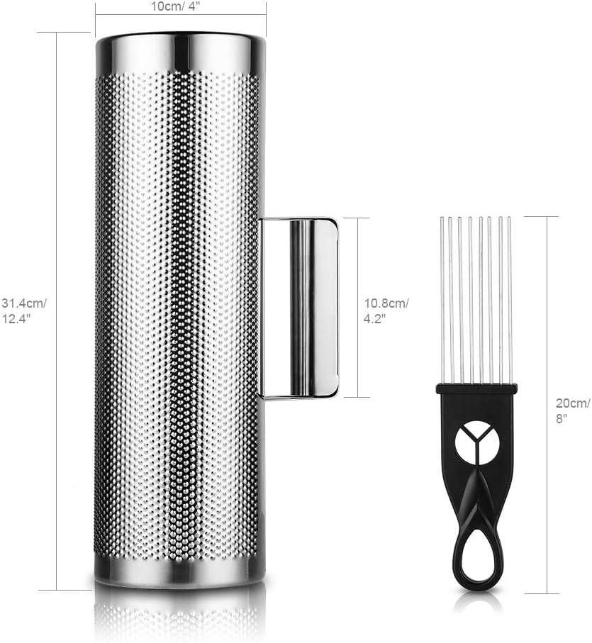 Metal Guiro 12"x 4" Stainless Steel with Scraper Latin Percussion Instrument,By Vangoa