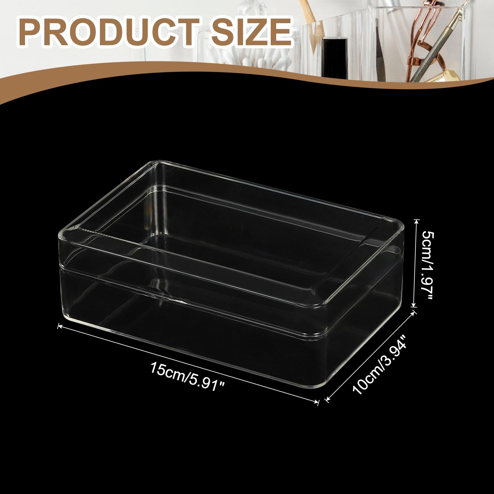YELARXI Acrylic Box with Lid - Image 2