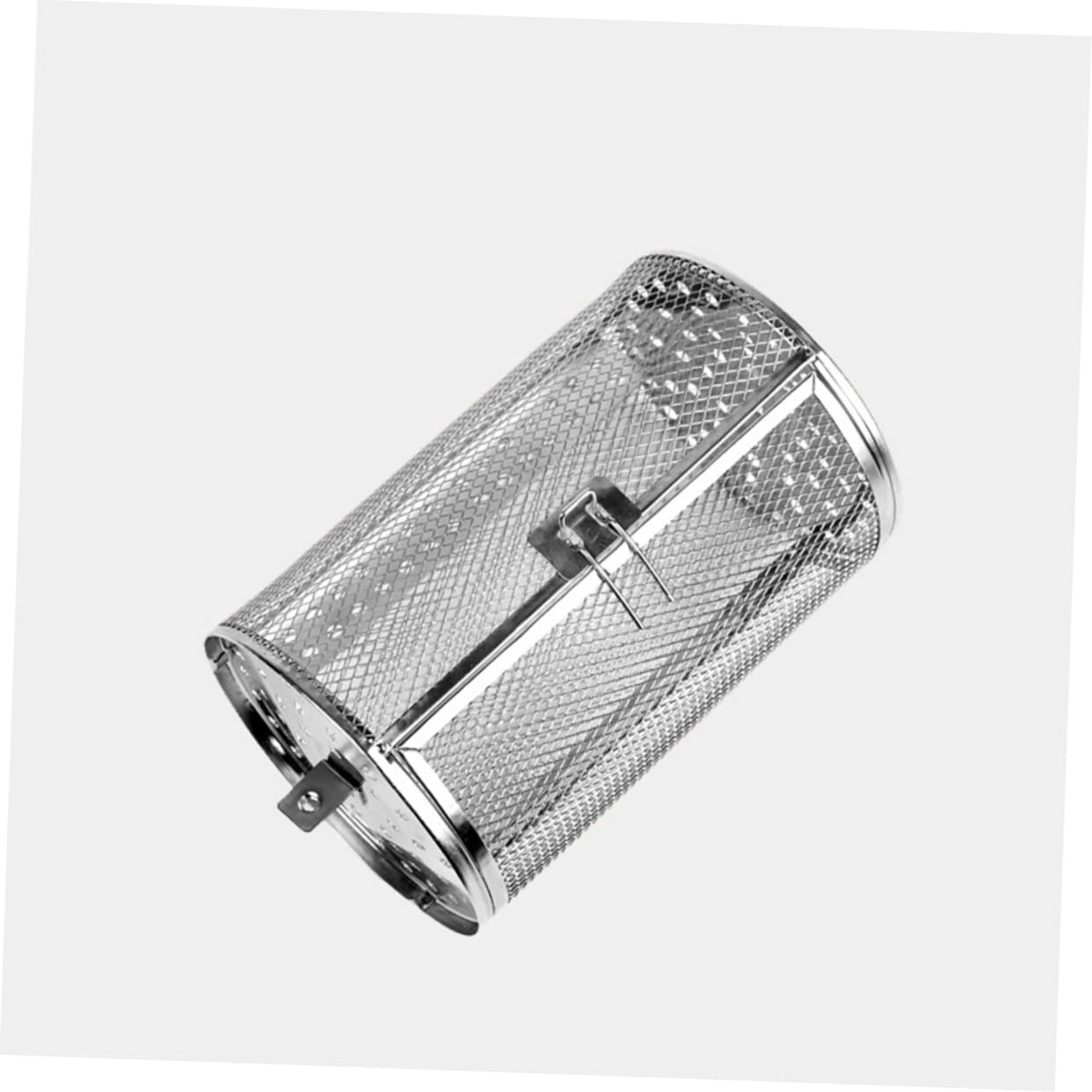 CIMAXIC Rotisserie Rack Roaster Pan Rack Rolling Barbecue Cage Stainless Steel Drum Oven Grilled Cage for Cooking Accessories