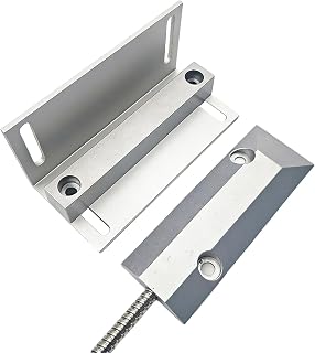 5C-55ZL Heavy Duty Alarm Switch Sensor, Normally Closed 3 Wire, Strong Attachment Force Garage Door Contact, 50 mm Sensing, Metal Safety Shutter Sensor, with Bracket