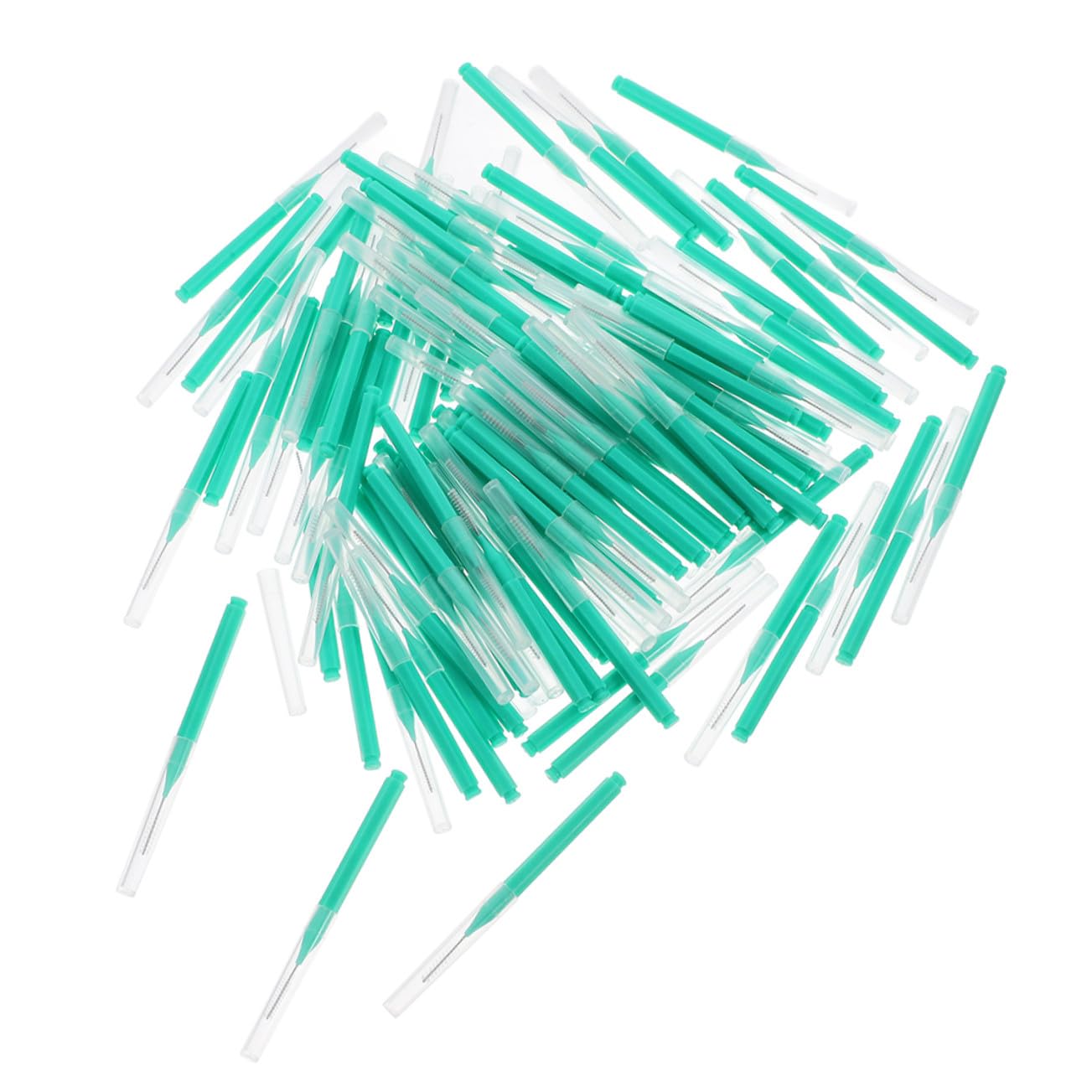 Gatuida 200 Piezas Cepillos Interdentales de Cepillo de Limpieza Interdental Limpiador de Hilo Dental Palillo Herramienta de Limpieza Dental para Uso Diario