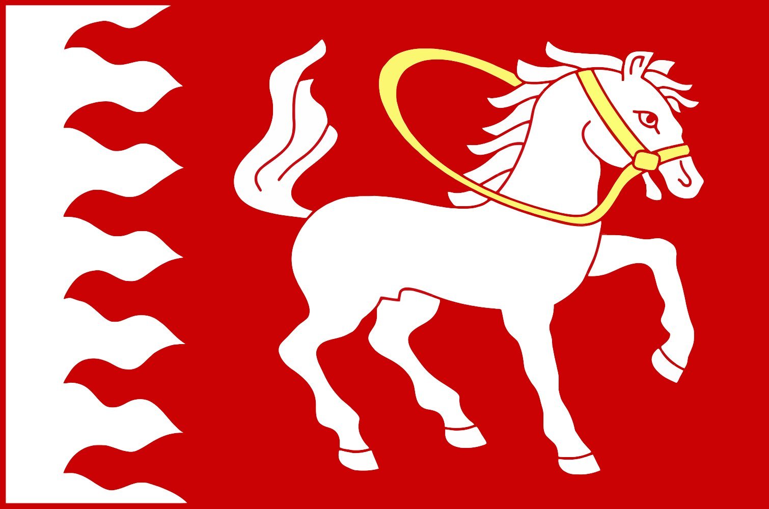 Drapeau Large Ždírec de qualité supérieure avec coutures renforcées