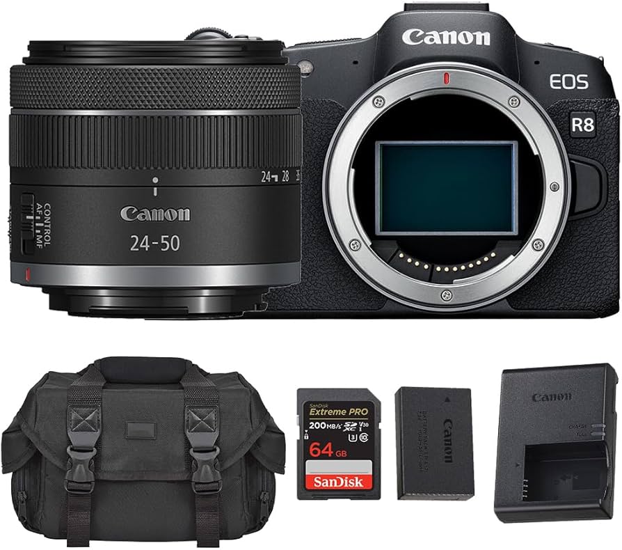 Canon EOS R8 + RF 24-50mm レンズ　SDカード付 EOS R8・RF24-50mm F4.5-6.3 IS STM レンズキット：通販 | ミラーレス